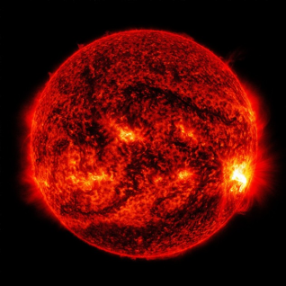 Le soleil. Crédit : NASA/SDO (27 octobre 2014)