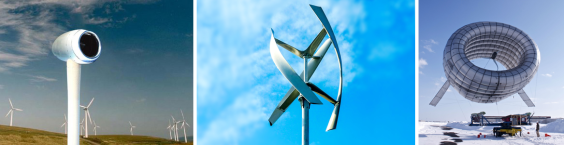 Différents types d'éoliennes